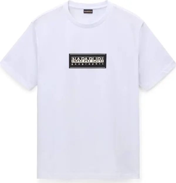 Napapijri Napapijri S-BOX LOGO Мъжка тениска, бяло, размер