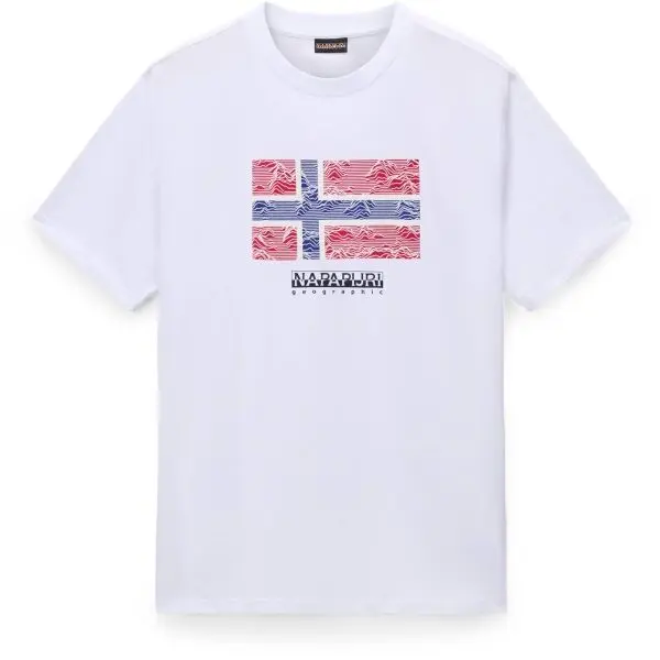 Napapijri Napapijri S-DRAPEAU Мъжка тениска, бяло, размер