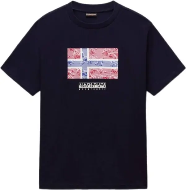 Napapijri Napapijri S-DRAPEAU Мъжка тениска, тъмносин, размер