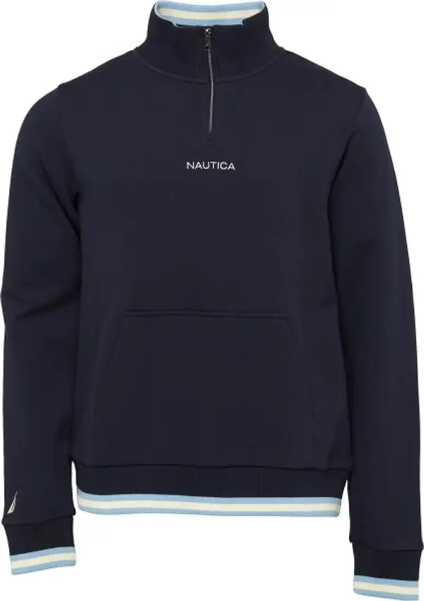 NAUTICA NAUTICA BANFF ZIP TOP Мъжки суитшърт, тъмносин, размер