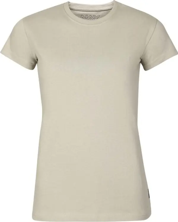 NAX NAX DOLLA Дамска памучна тениска, бежово, размер
