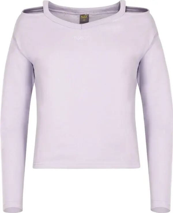 NAX NAX GALEBA Дамски памучен суитшърт, лилаво, размер