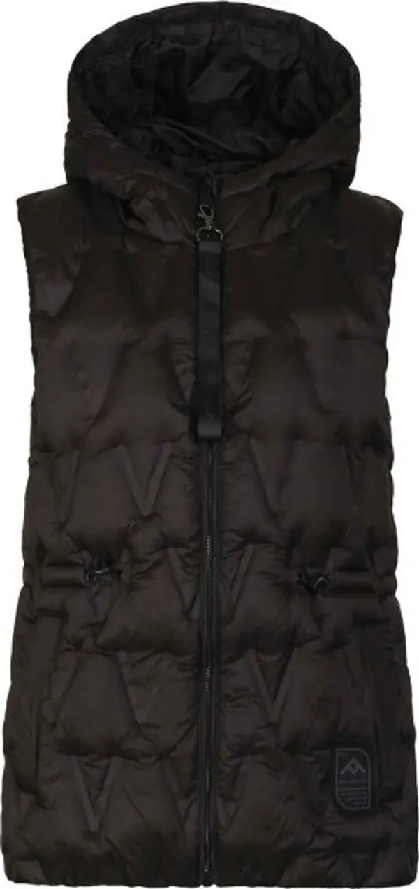 NAX NAX KERTA Дамски подплатен елек, черно, размер