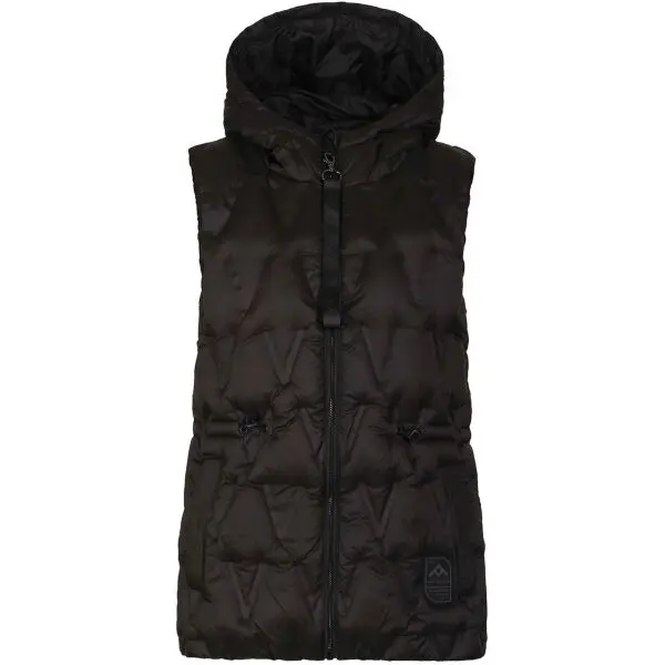 NAX NAX KERTA Дамски подплатен елек, черно, размер