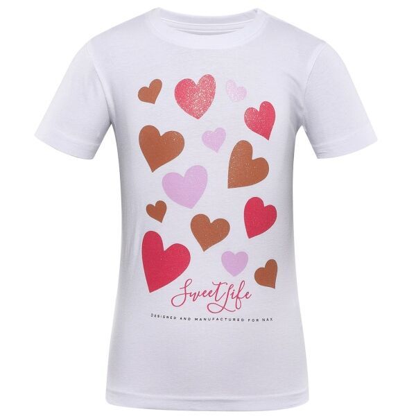 NAX NAX LORETO Момичешка тениска, бяло, размер