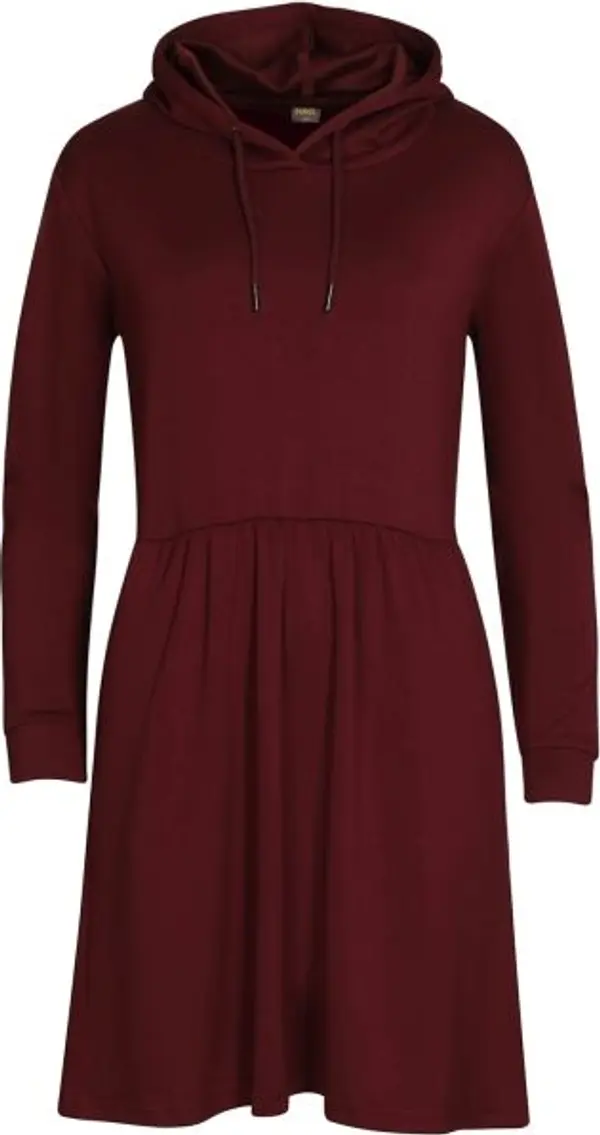 NAX NAX MIWA Дамска суитшърт рокля, винен, размер