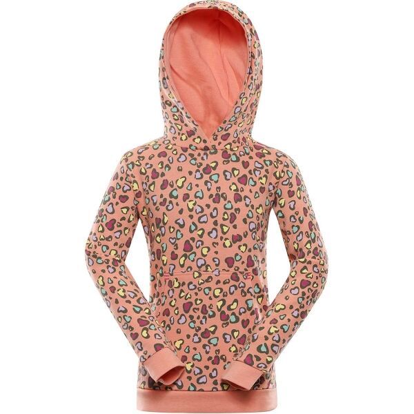 NAX NAX NALO Детски суитшърт, цвят сьомга, размер 164-170