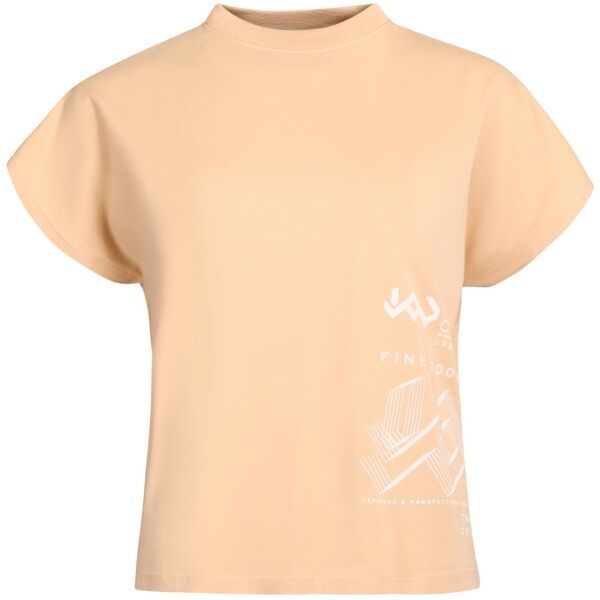 NAX NAX OWERA Дамска тениска, цвят сьомга, размер L