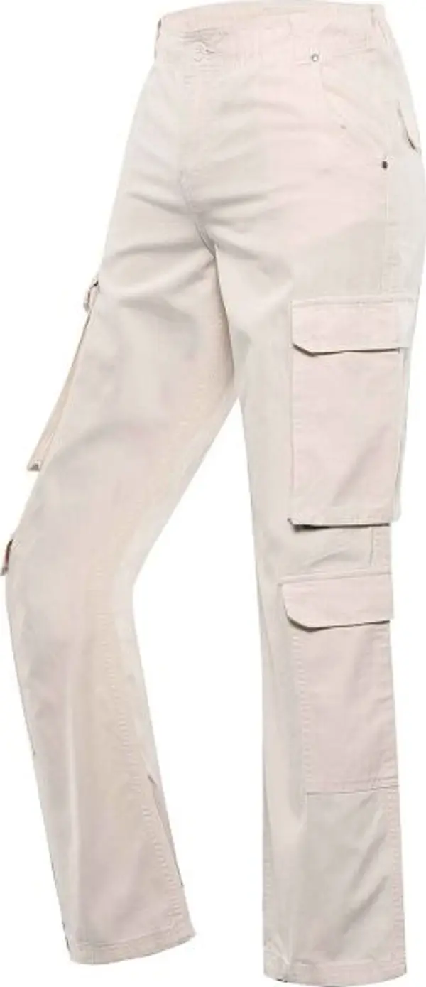 NAX NAX SERDA Дамски памучни панталони, бежово, размер