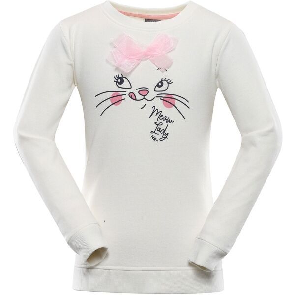 NAX NAX VEWO Детски суитшърт, бяло, размер