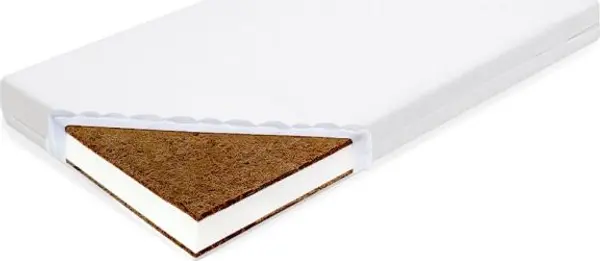 NEW BABY NEW BABY СТАНДАРТ КОКОС-МОЛИТАН 120 x 60 x 11 СМ Детски матрак, бяло, размер