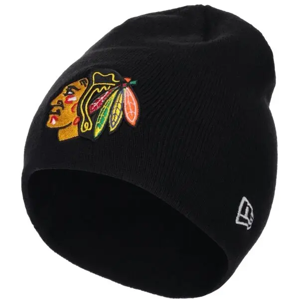 New Era New Era CHICAGO BLACKHAWKS NHL SKULL BEANIE Зимна шапка, черно, размер UNI