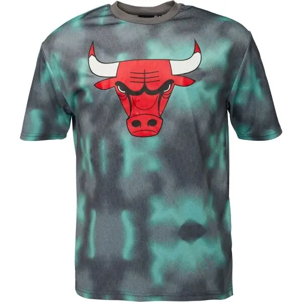 New Era New Era CHICAGO BULLS NBA ALL OVER PRINT Мъжка тениска, тъмнозелено, размер