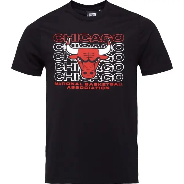 New Era New Era CHICAGO BULLS NBA STACK WORDMARK Мъжка тениска, черно, размер