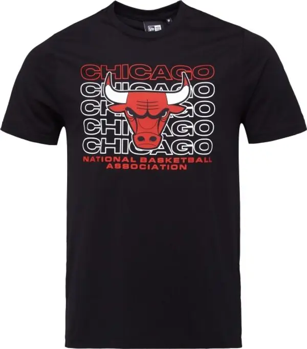 New Era New Era CHICAGO BULLS NBA STACK WORDMARK Мъжка тениска, черно, размер