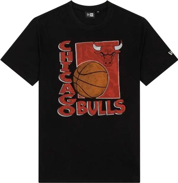 New Era New Era CHICAGO BULLS NBA WORDMARK Мъжка тениска, черно, размер