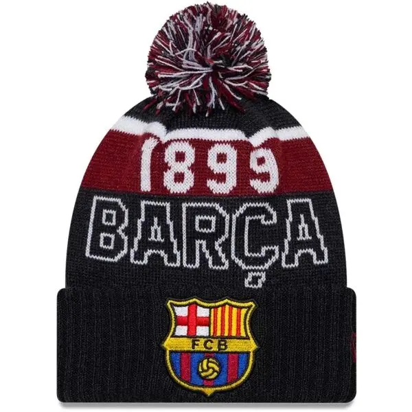 New Era New Era FC BARCELONA YOUTH BEANIE HAT Шапка с помпон, тъмносин, размер