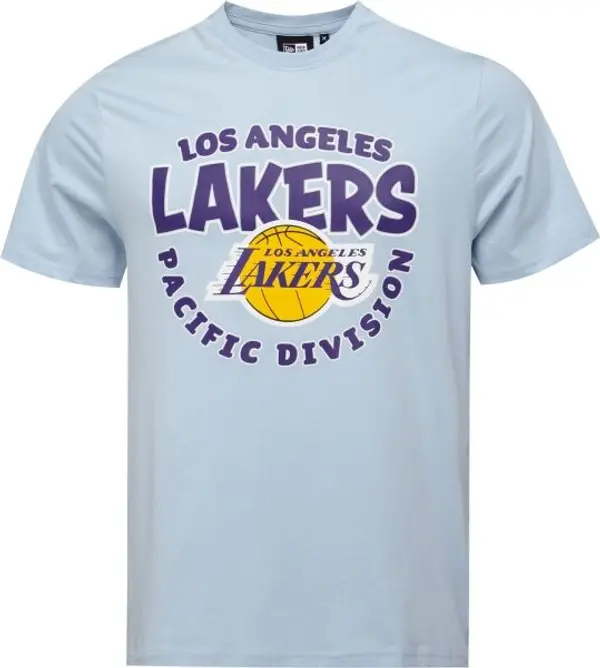 New Era New Era LA LAKERS NBA BUBBLE WORDMARK Мъжка тениска, светлосиньо, размер