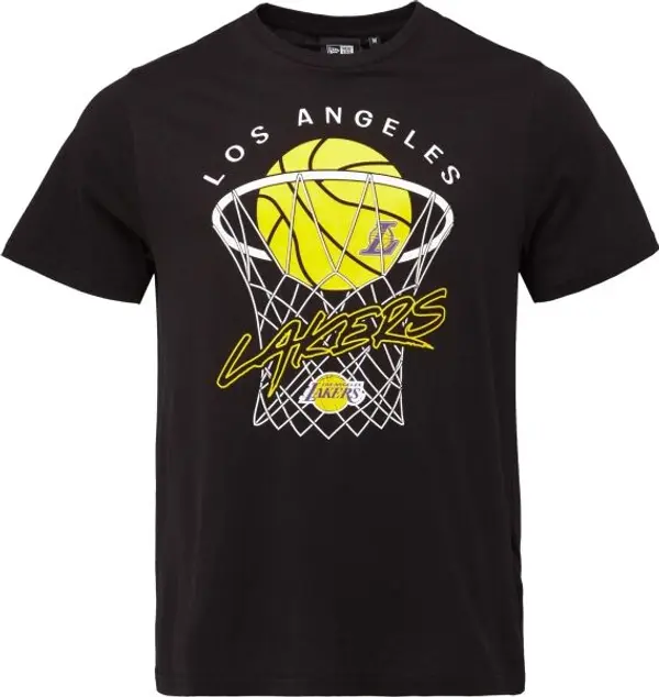 New Era New Era LA LAKERS NBA NET Мъжка тениска, черно, размер