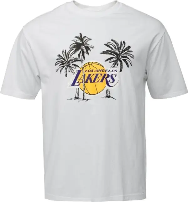 New Era New Era LA LAKERS NBA PALM TREE Мъжка тениска, бяло, размер