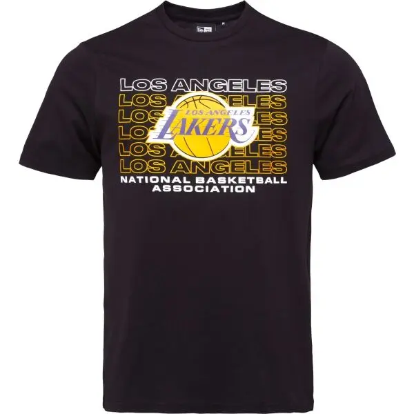 New Era New Era LA LAKERS NBA STACK WORDMARK Мъжка тениска, черно, размер