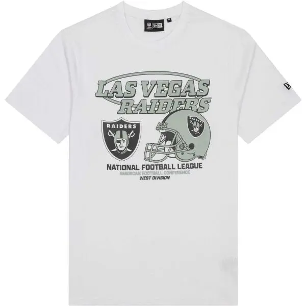 New Era New Era LAS VEGAS RAIDERS NFL GRAPHIC Мъжка тениска, бяло, размер