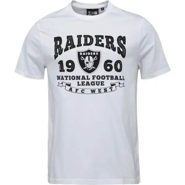 New Era New Era LAS VEGAS RAIDERS NFL STACK ARCH Мъжка тениска, бяло, размер