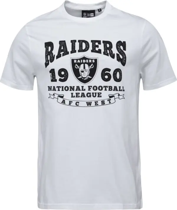 New Era New Era LAS VEGAS RAIDERS NFL STACK ARCH Мъжка тениска, бяло, размер