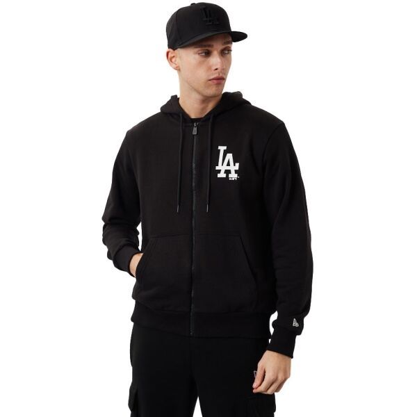 New Era New Era MLB ESSENTIALS FZ HOODY LOSDOD Мъжки суитшърт, черно, размер