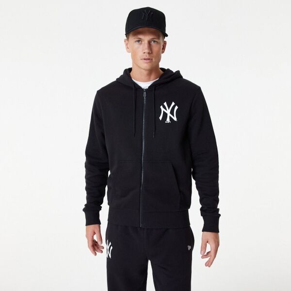 New Era New Era MLB ESSENTIALS FZ HOODY NEYYAN Мъжки суитшърт, черно, размер