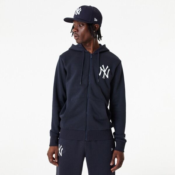 New Era New Era MLB ESSENTIALS FZ HOODY NEYYAN Мъжки суитшърт, тъмносин, размер