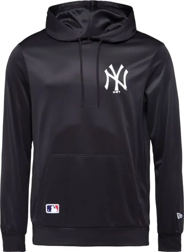 New Era New Era NEW YORK YANKEES MLB ESSENTIALS HOODIE Мъжки суитшърт, черно, размер