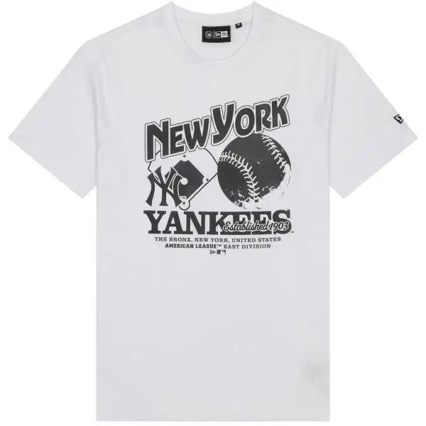 New Era New Era NEW YORK YANKEES MLB Мъжка тениска, бяло, размер