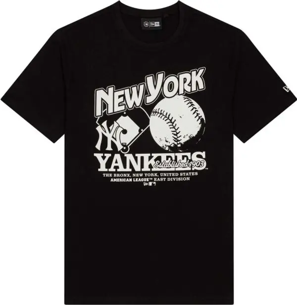 New Era New Era NEW YORK YANKEES MLB Мъжка тениска, черно, размер