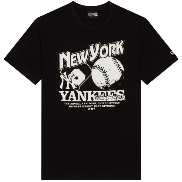 New Era New Era NEW YORK YANKEES MLB Мъжка тениска, черно, размер