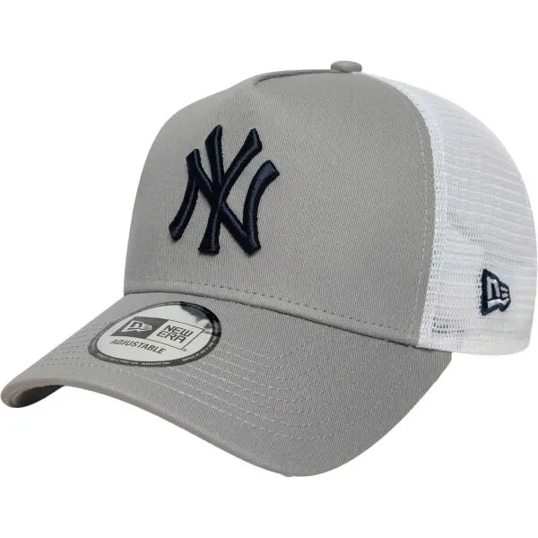 New Era New Era NEW YORK YANKEES MLB SIDE PATCH 9FORTY TRUCKER Шапка с козирка, сиво, размер UNI