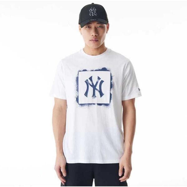 New Era New Era NEW YORK YANKEES MLB SPRAY STAMP Мъжка тениска, бяло, размер