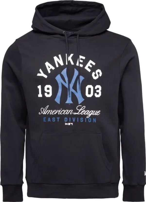 New Era New Era NEW YORK YANKEES MLB WORDMARK HOODIE Мъжки суитшърт, черно, размер