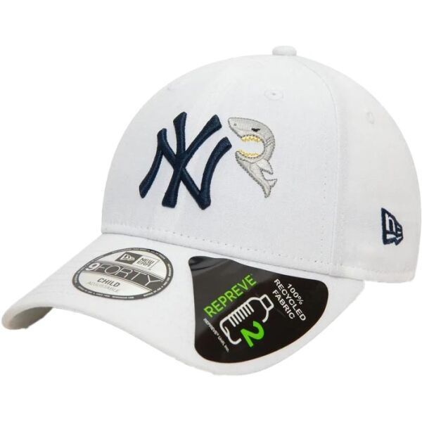 New Era New Era NEW YORK YANKEES REPREVE CHILD ICON 9FORTY Детска шапка с козирка, бяло, размер