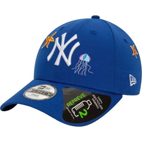 New Era New Era NEW YORK YANKEES REPREVE CHILD ICON 9FORTY Детска шапка с козирка, синьо, размер