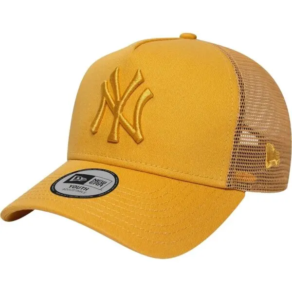 New Era New Era NEW YORK YANKEES YOUTH MLB LEAGUE ESSENTIAL 9FORTY TRUCKER Детска шапка с козирка, бежово, размер