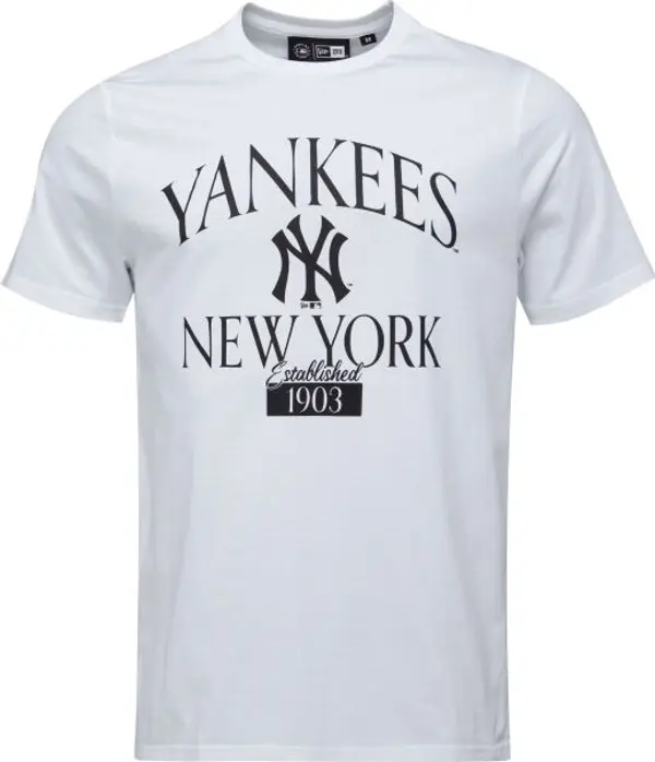 New Era New Era NEW YORK YANKESS MLB ARCH WOODMARK Мъжка тениска, бяло, размер