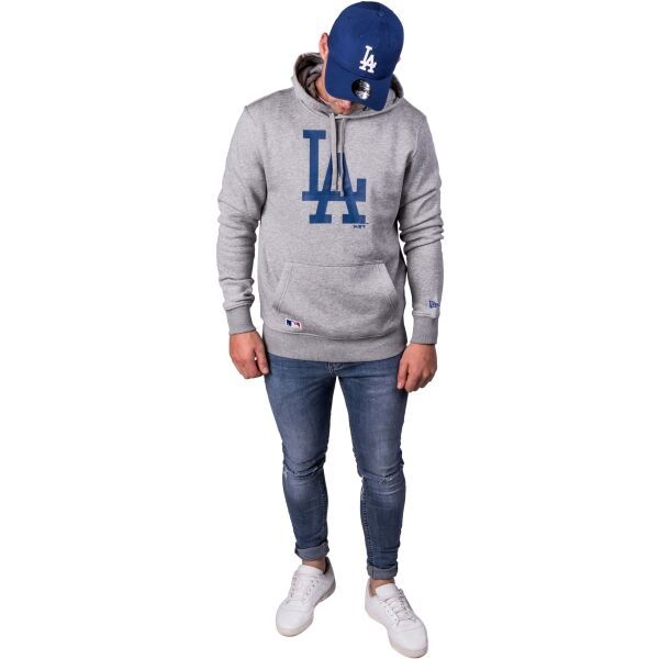 New Era New Era NOS MLB REGULAR HOODY LOSDOD Мъжки суитшърт, сиво, размер