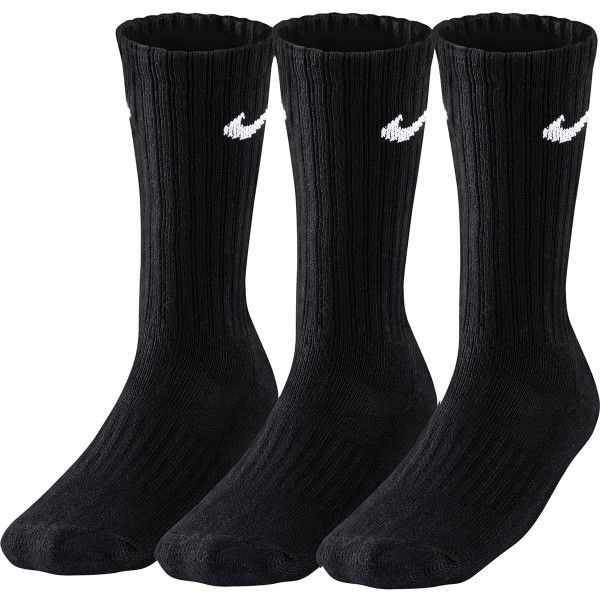 Nike Nike 3PPK VALUE COTTON CREW 3PPK VALUE COTTON CREW - Спортни чорапи, черно, размер
