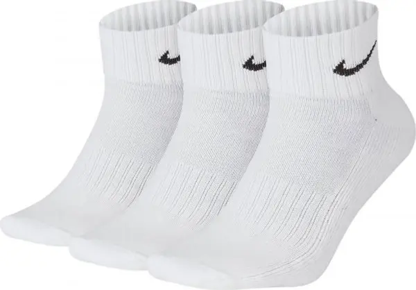 Nike Nike 3PPK VALUE COTTON QUARTER 3PPK VALUE COTTON QUARTER - Спортни чорапи, бяло, размер
