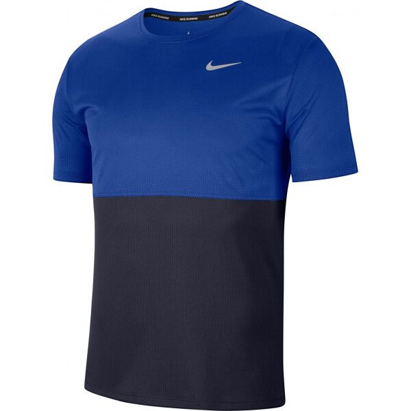Nike Nike BREATHE Мъжка тениска за бягане, синьо, размер