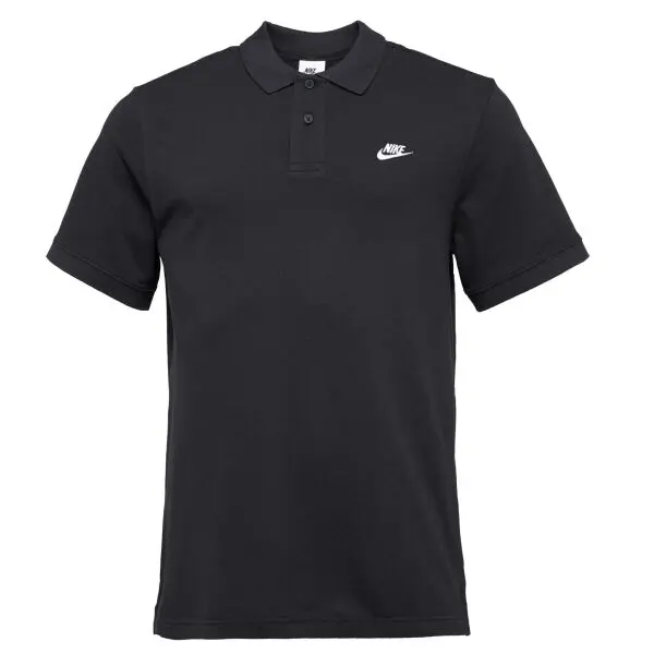 Nike Nike CLUB Мъжка тениска с яка, черно, размер