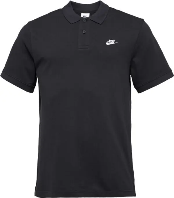Nike Nike CLUB Мъжка тениска с яка, черно, размер XXXL