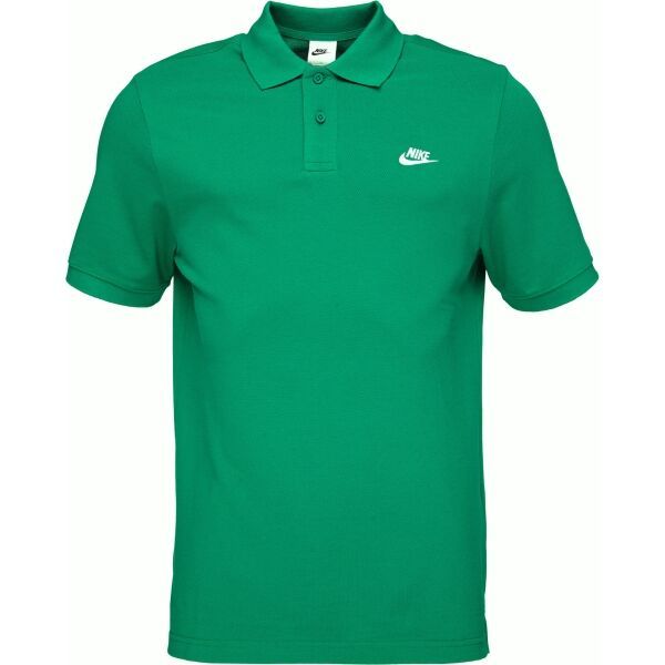 Nike Nike CLUB Мъжка тениска с яка, зелено, размер