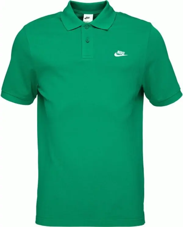 Nike Nike CLUB Мъжка тениска с яка, зелено, размер